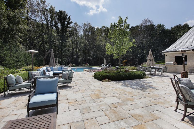 Poolside Hardscaping